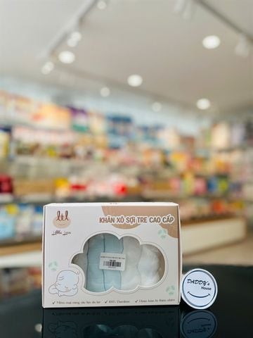 Khăn sữa Bamboo Little Love - Mẫu bé trai (Hộp 6 khăn)