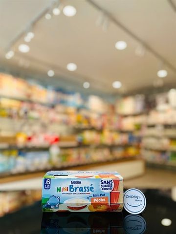 Sữa chua Nestle Ptit Brasse Mini - Đào - 6 tháng (6x50g)