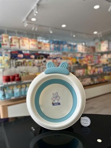 Thau chậu rửa mặt gấp gọn hình thỏ Finley (Màu xanh dương)