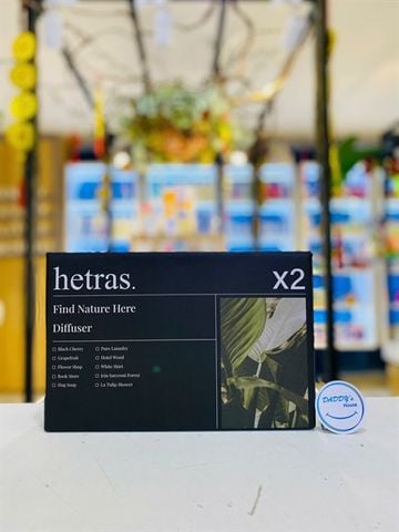 Tinh dầu thơm phòng Hetras - Hotel Wood (Hộp 2 chai x 500ml)