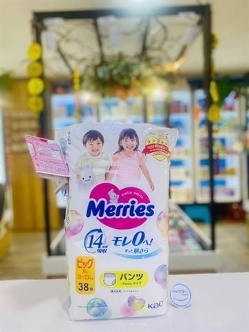 Tã quần Merries công ty size XL38 (12-22kg)