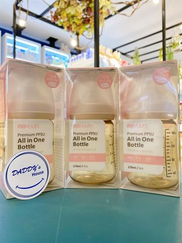 Bình sữa Moyuum Premium PPSU kèm núm ty - NĐ (170ml)
