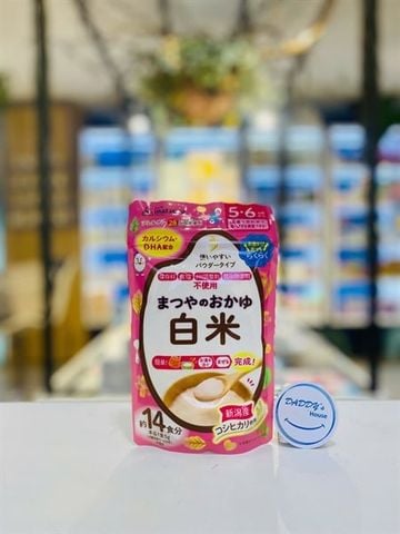 Bột cháo gạo bổ sung Canxi & DHA Matsuya 5th (70g)