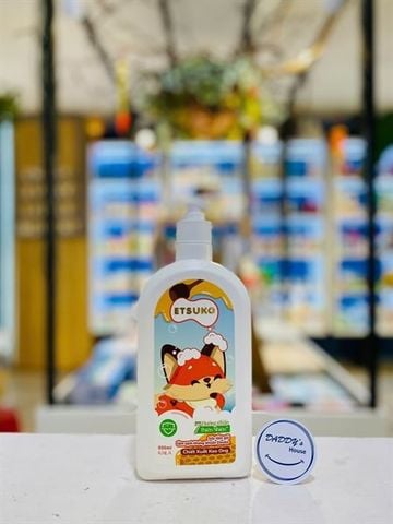 Tắm gội làm sạch kháng khuẩn chiết xuất keo ong Etsuko 2 tuổi (600ml)