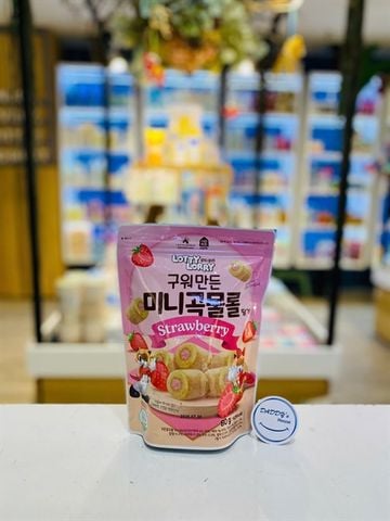 Bánh cuộn kem Lotty Lorry vị dâu 1 tuổi (80g)