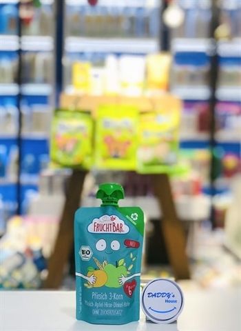 Đào, Táo, Yến mạch, hạt kê hữu cơ Fruchtbar 6th (100g)