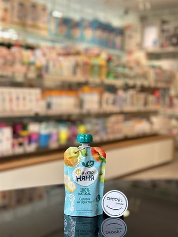 Trái cây nghiền vị táo, chuối , lê và đào Fruto 6th (90g)