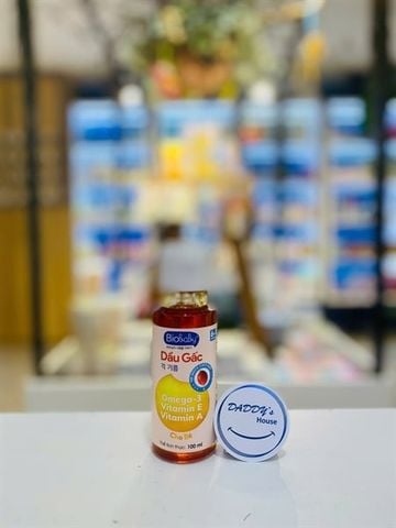 Dầu Gấc Biobaby bổ sung vitamin E, vitamin A & Omega 3 (100ml)