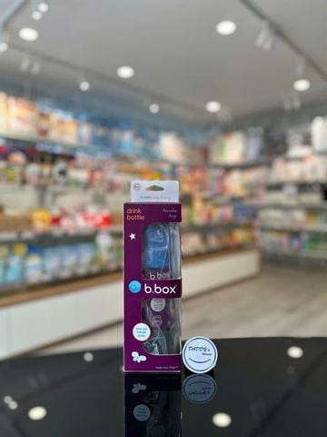 Bình nước Tritan có van chống sặc B.Box - Blue Slate (450ml)