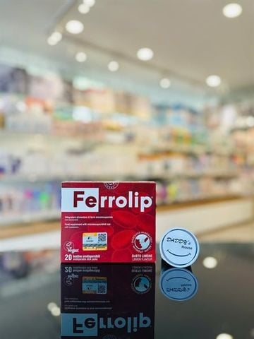 Bột uống Ferrolip bổ sung sắt hữu cơ, hỗ trợ tạo hồng cầu (20 gói)