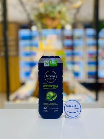 Sữa tắm gội Nivea Men Energy 3 in 1 Đức - NĐ (250ml)