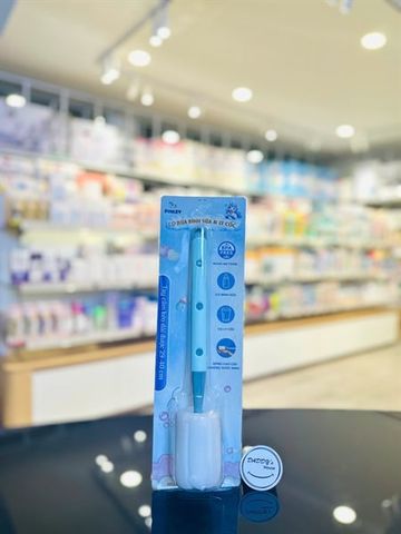 Cọ rửa bình sữa, tay cầm điều chỉnh độ dài ngắn Finley (Màu xanh dương)
