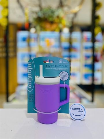 Cốc tập uống My 1st Tumbler Infantino - Màu tím (6 tháng)