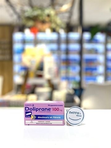 Thuốc hạ sốt nhét Doliprane từ 3 - 8kg - NĐ (100mg)