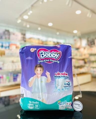 Tã quần Bobby size XXXL 31 miếng (20-35kg)