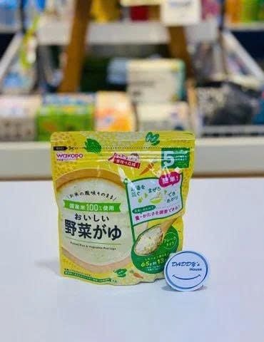 Bột cháo gạo & rau củ Wakodo từ 5 tháng - NĐ (65g)