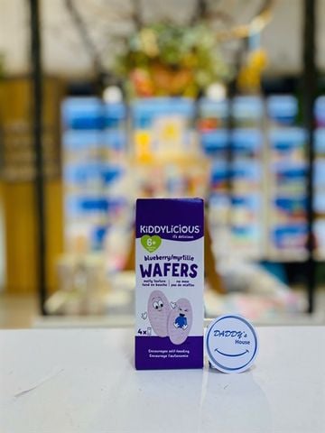 Bánh xốp Wafers Kiddylicious - Việt Quất từ 6th (4x4g)