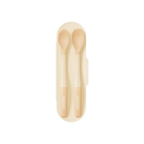 Thìa ăn dặm Moyuum Premium Silicone Baby Food Spoon - Honey Bee (2c)