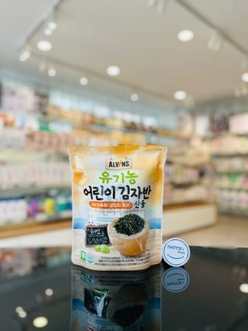 Rong biển rắc cơm hữu cơ vị rau củ Alvins (7g x 3 gói)