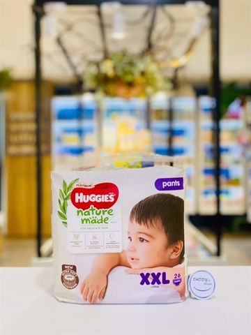 Tã quần Huggies Platinum Nature Made size XXL 26 miếng (>15kg)