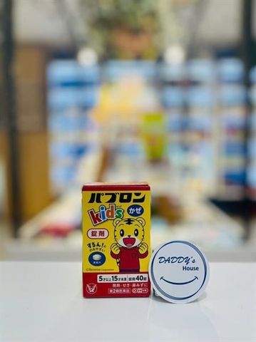 Viên trị cảm lạnh, cảm cúm Paburon Kids S từ 5 - 14 tuổi - NĐ (40v)