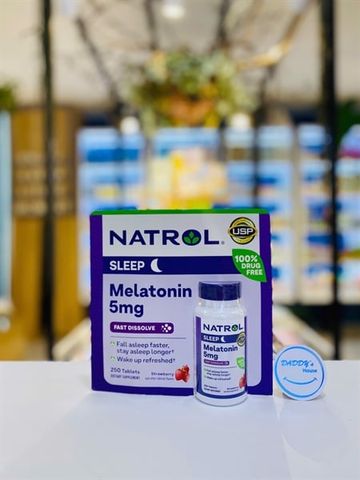 Vitamin hổ trợ giấc ngủ Natrol Melatonin - NĐ (250v)