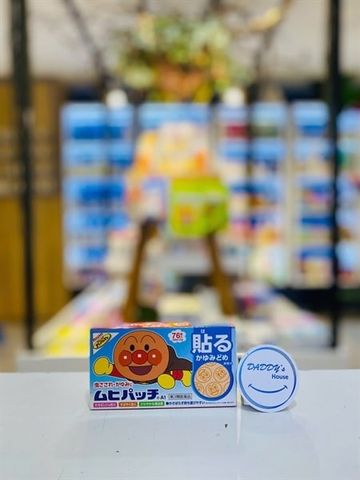 Miếng dán giảm ngứa vết muỗi đốt hình Anpanman Muhi - NĐ (76 sticks)