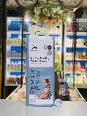 Tã quần ban ngày Applecrumby Slimdry Easyday Mega Pull Up size XXL38 (>18kg)