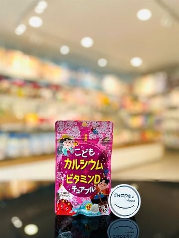 Kẹo nhai bổ sung Canxi + Vitamin D Unimat Riken 3 tuổi (31.5g)