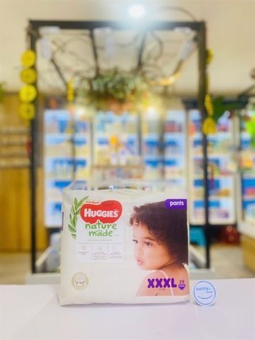 Tã quần Huggies Nature Made size XXXL 28 miếng (>17kg)