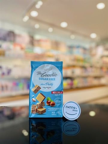 Bánh xốp kem vị hạt phỉ không đường Gastone Lago Mini Party Hazelnut Suger Free (125g)