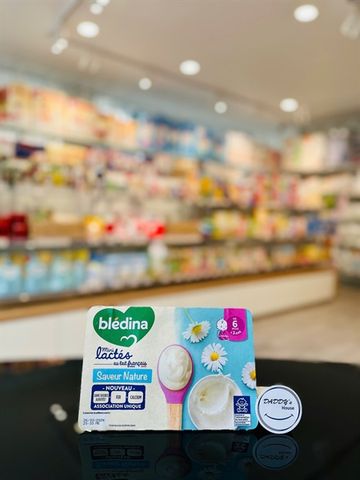 Sữa chua Bledina mini lactes - Tự Nhiên - 6th (6x55g)