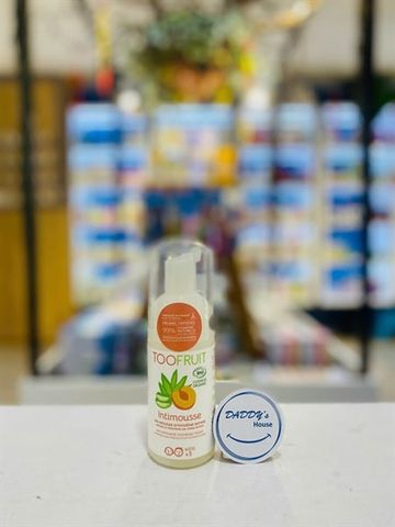 Dung dịch vệ sinh hữu cơ Toofruit Intimousse đào & lô hội bé 3 tuổi (100ml)