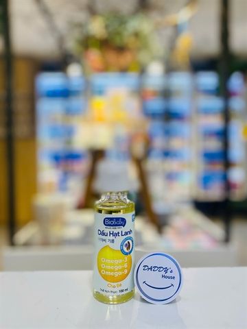 Dầu hạt lanh Biobaby bổ sung Omega 3-6-9 (100ml)
