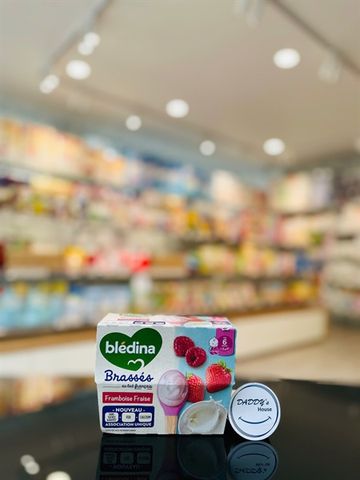 Sữa chua les Brasses Dâu & Mâm Xôi - 6th (4x95g)