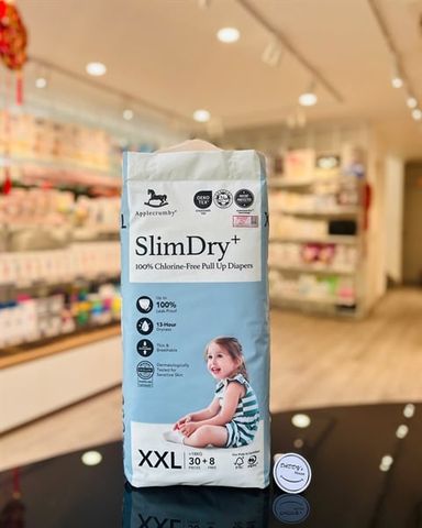 Tã quần ngày Applecrumby Slimdry Easyday Mega Pull Ups size XXL 30+8 miếng (>18kg)