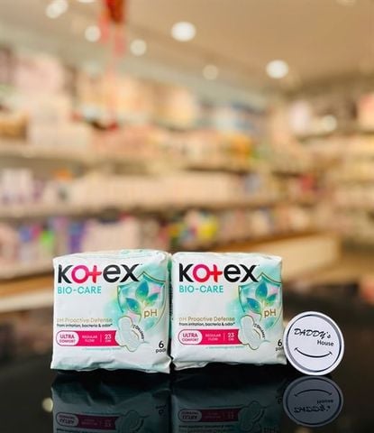 Băng vệ sinh Kotex Biocare 23cm (6 miếng x 2 gói)