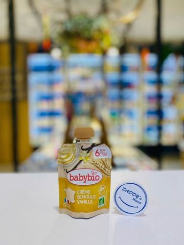 Váng sữa hữu cơ Babybio vị vani 6th (85g)