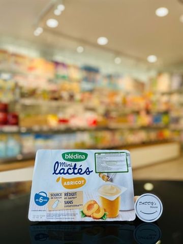 Sữa chua Bledina mini lactes - Abricot Mơ - 6th (6x55g)