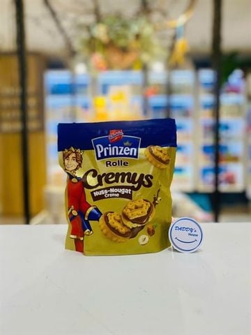 Bánh quy Prinzen Rolle Cremys nhân kem cacao & hạnh nhân (172g)