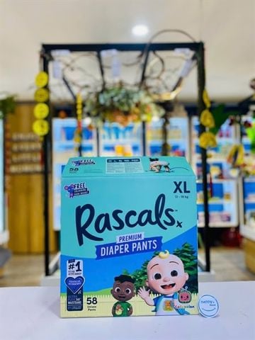 Tã quần Rascal Cocomelon Diaper Pants XL 58 miếng (13-18kg)