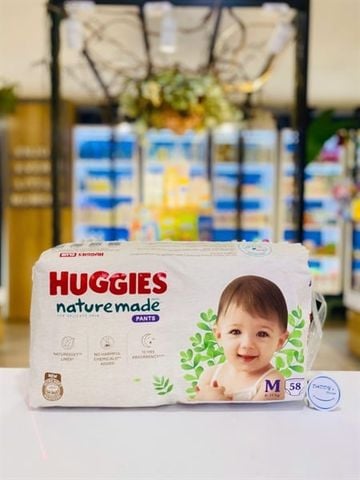 Tã quần Huggies Platinum Nature Made size M 58 miếng (6-11kg)