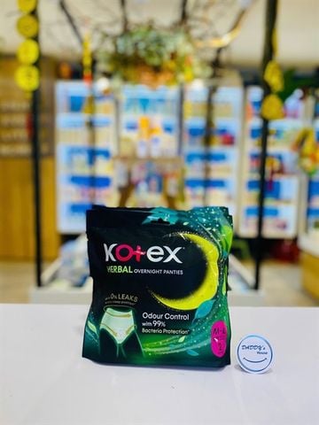 Băng vệ sinh Kotex đêm dạng quần kháng khuẩn size M-L (2m)
