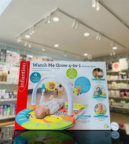 Thảm chơi vận động có đường ray tàu hoả Watch Me Grow 4in1 Activity Gym Infantino