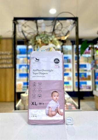 Tã dán ban đêm Applecrumby size XL38+4 (11-16kg)