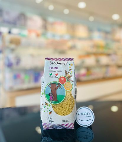 Mì ăn dặm hữu cơ cho bé dạng sợi Bio Junior 8th (200g)