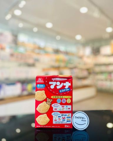 Bánh quy sữa hình thú Morinaga Manna (2 x 43gr)