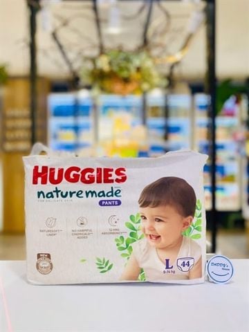 Tã quần Huggies Platinum Nature Made size L 44 miếng (9-14kg)
