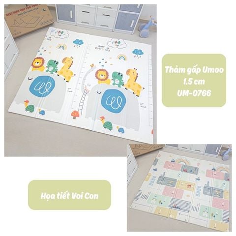 Thảm gấp Umoo Voi con UM0766 (1.5cm)