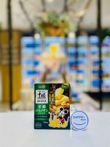 Phô mai Meiji Tokachi Smart vị Parmesan 1 tuổi (8 miếng x 11,3g)